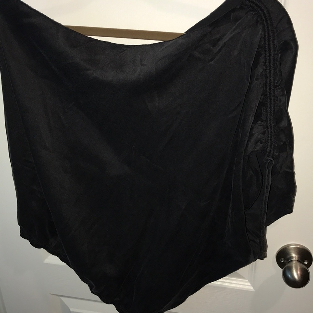 Elegant Black Women's Top One SHOULDER BLOUSE